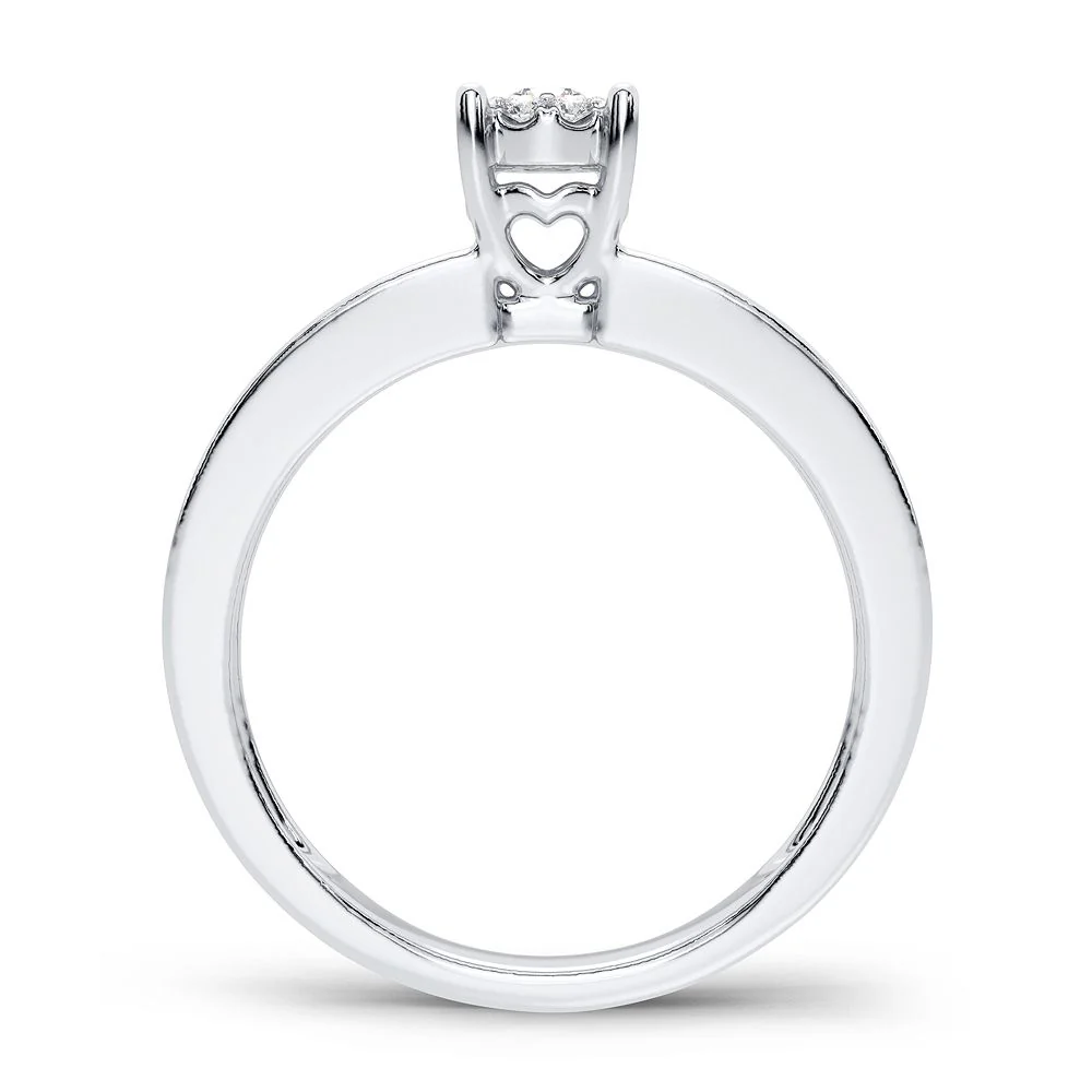 Modern Grace - 14K 0.25 CT Diamond Engagement Ring - Image 3