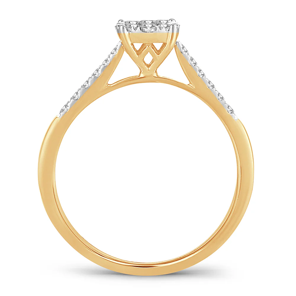 Solitaire Brilliance - 14K 0.35 CT Diamond Engagement Ring - Image 3