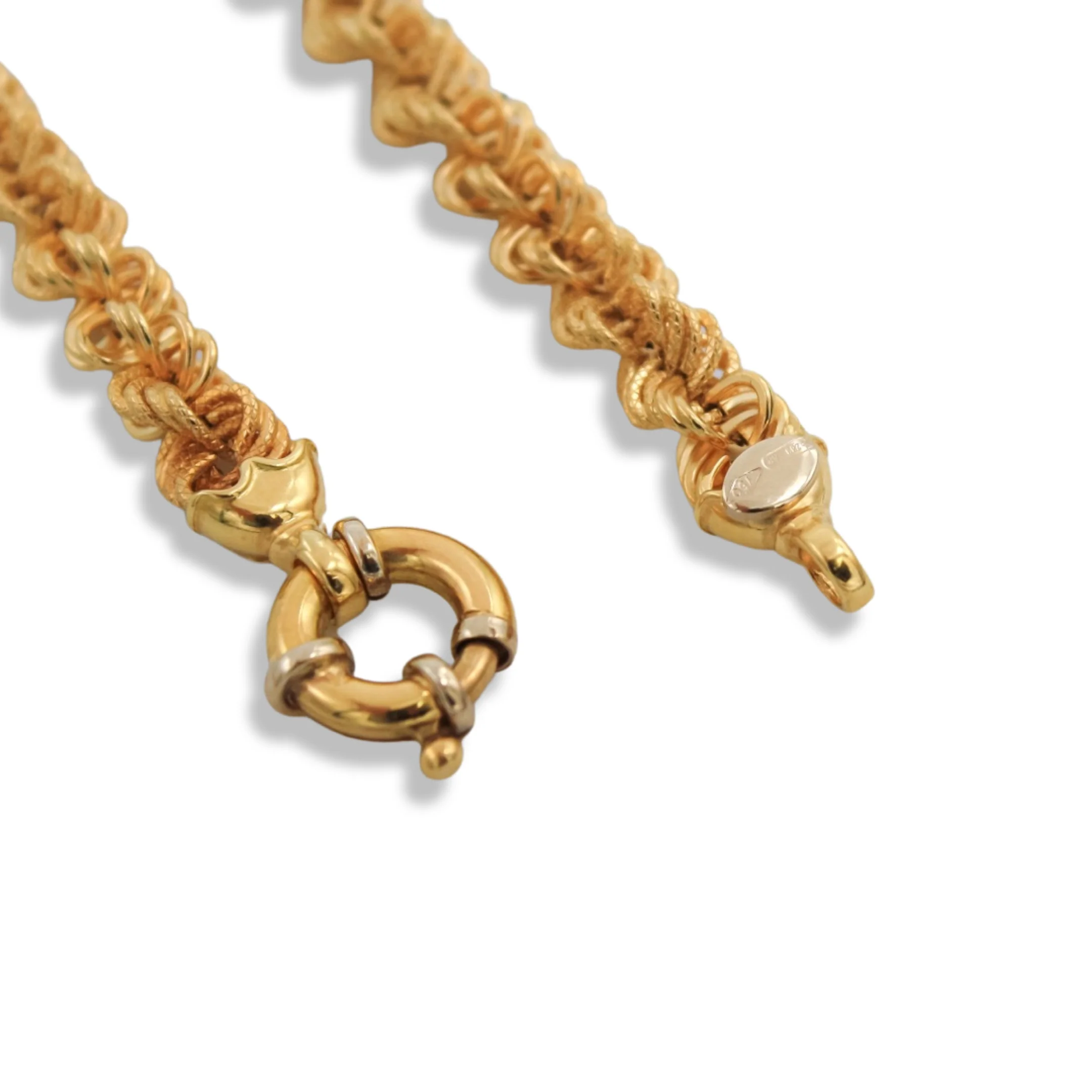 7 mm Rope Link Chain In 18K Yellow Semi Solid Gold - Image 5