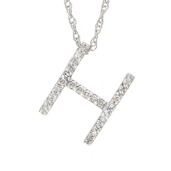 All Diamond Letter Charm Necklace, Big: A-Z - Image 17