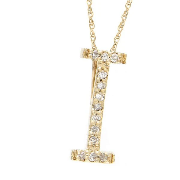 All Diamond Letter Charm Necklace, Big: A-Z - Image 20