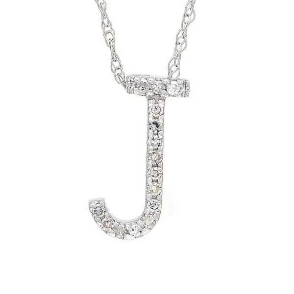 All Diamond Letter Charm Necklace, Big: A-Z - Image 21