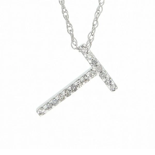 All Diamond Letter Charm Necklace, Big: A-Z - Image 41