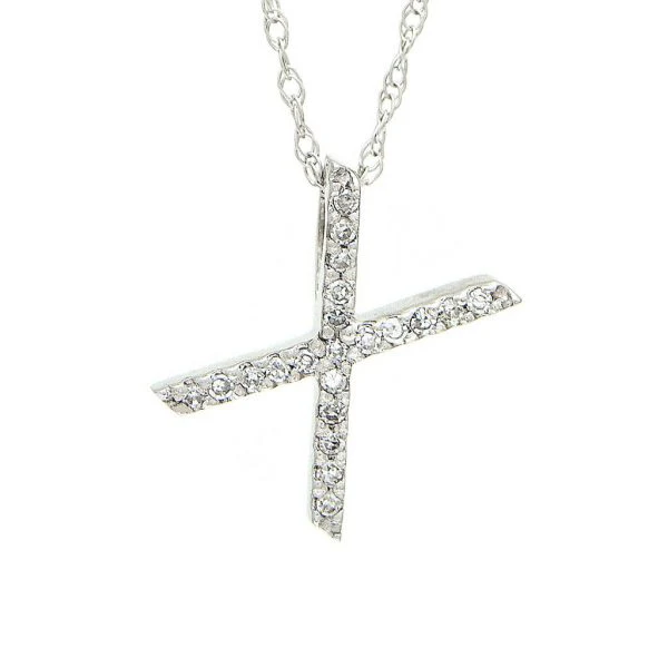All Diamond Letter Charm Necklace, Big: A-Z - Image 49