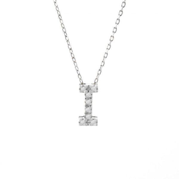 All Diamond Letter Charm Necklace: A-Z - Image 18