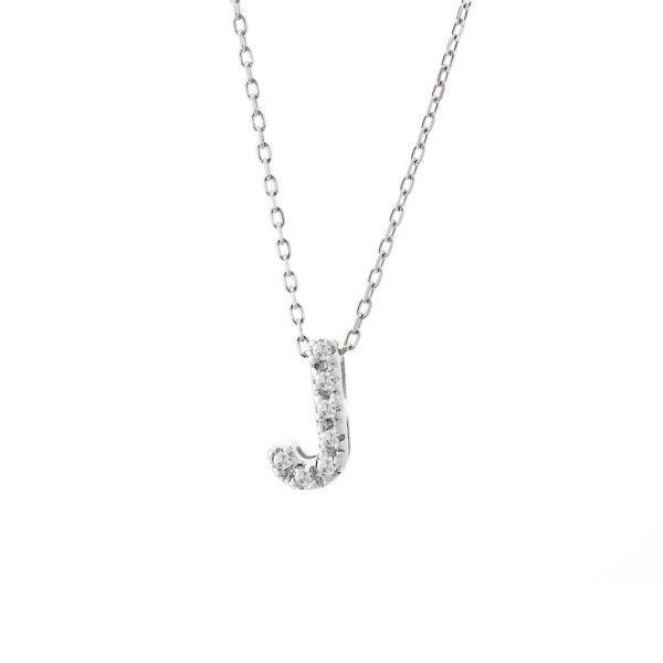 All Diamond Letter Charm Necklace: A-Z - Image 20