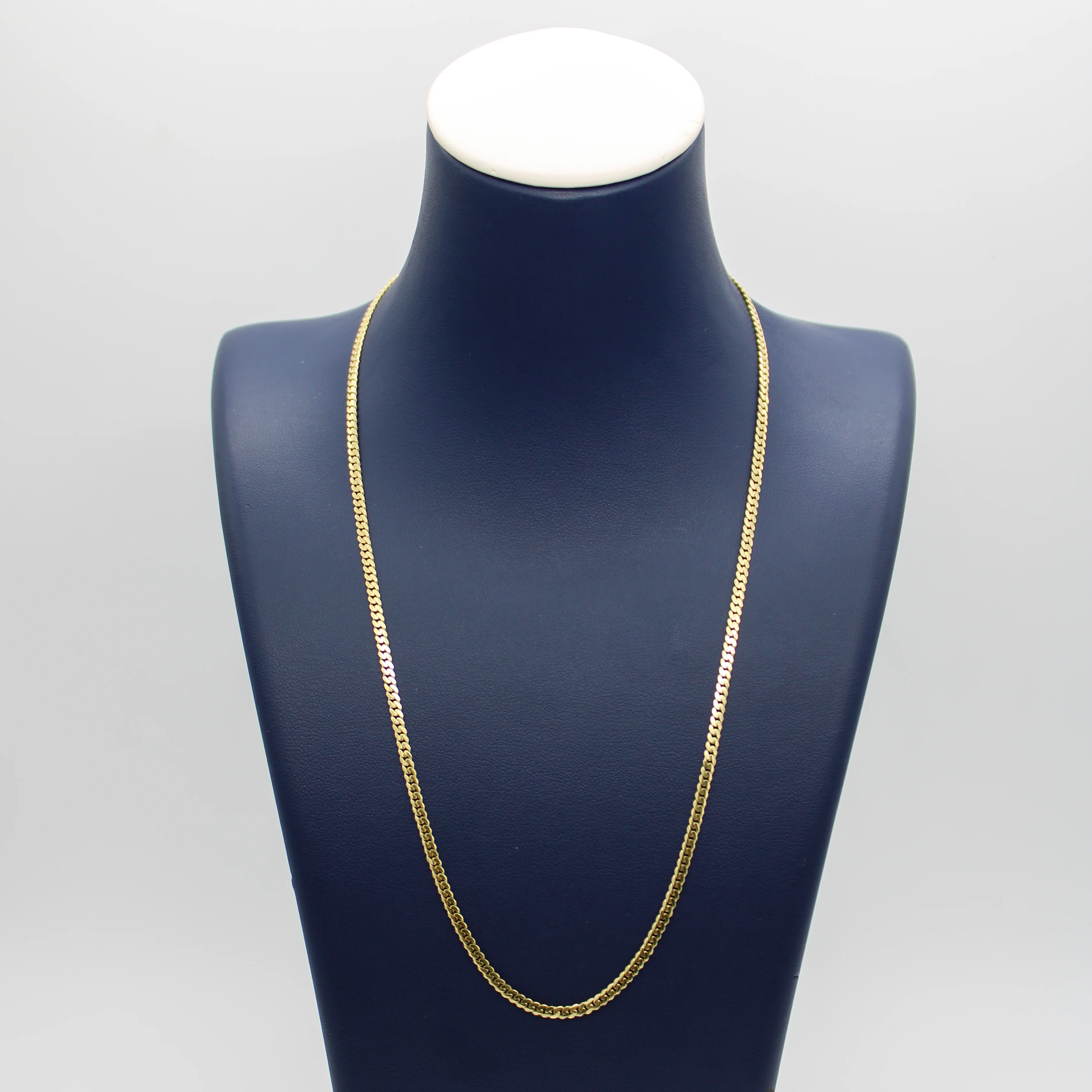 14K Solid Yellow Gold Micro Cuban Link Chain Necklace From 1 mm to 2.5 mm - Image 12