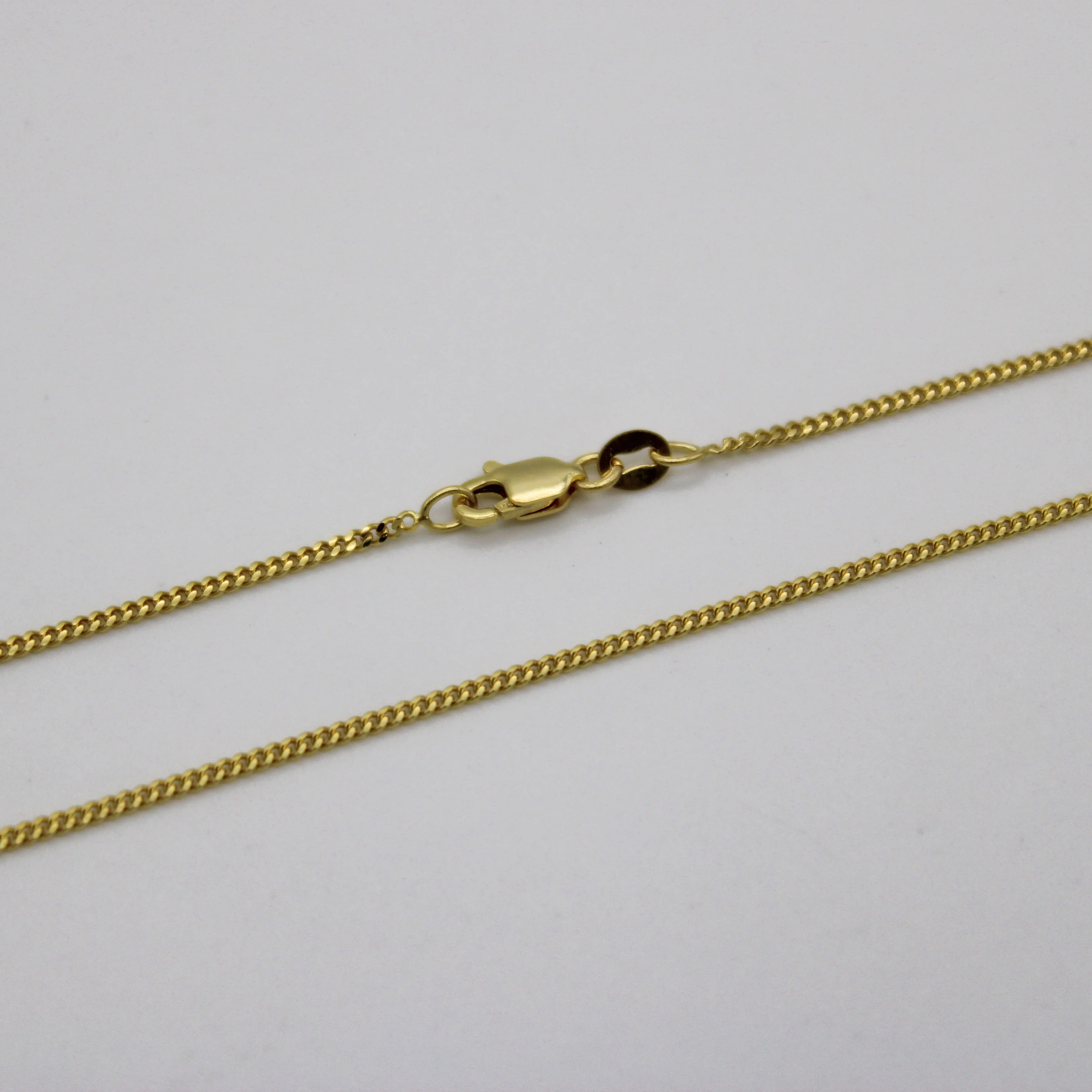 14K Solid Yellow Gold Micro Cuban Link Chain Necklace From 1 mm to 2.5 mm - Image 4