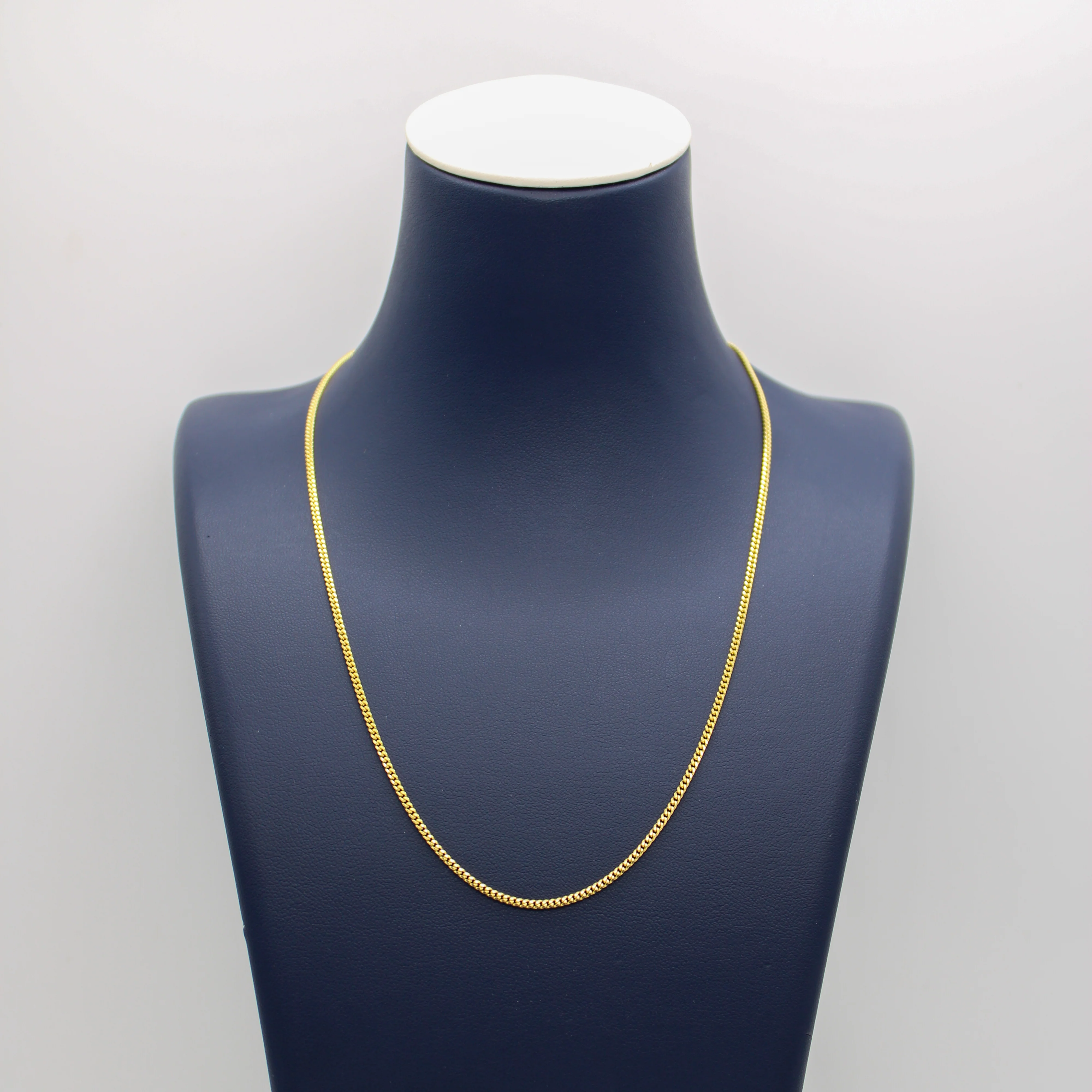 14K Solid Yellow Gold Micro Cuban Link Chain Necklace From 1 mm to 2.5 mm - Image 6