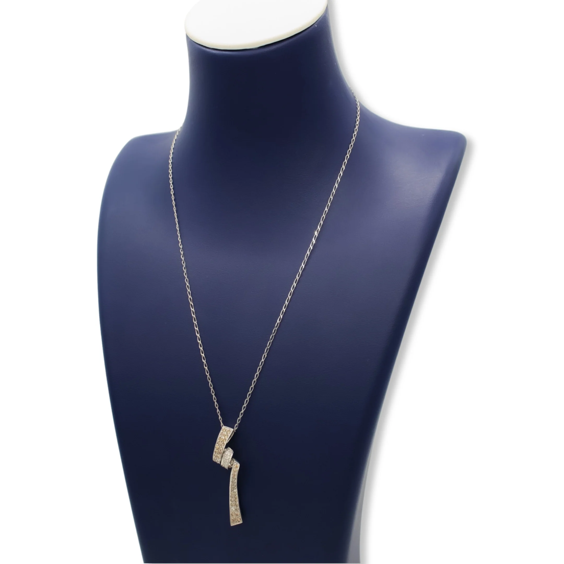 Women’s Charm Necklace with Multi-Color Stones - Image 4