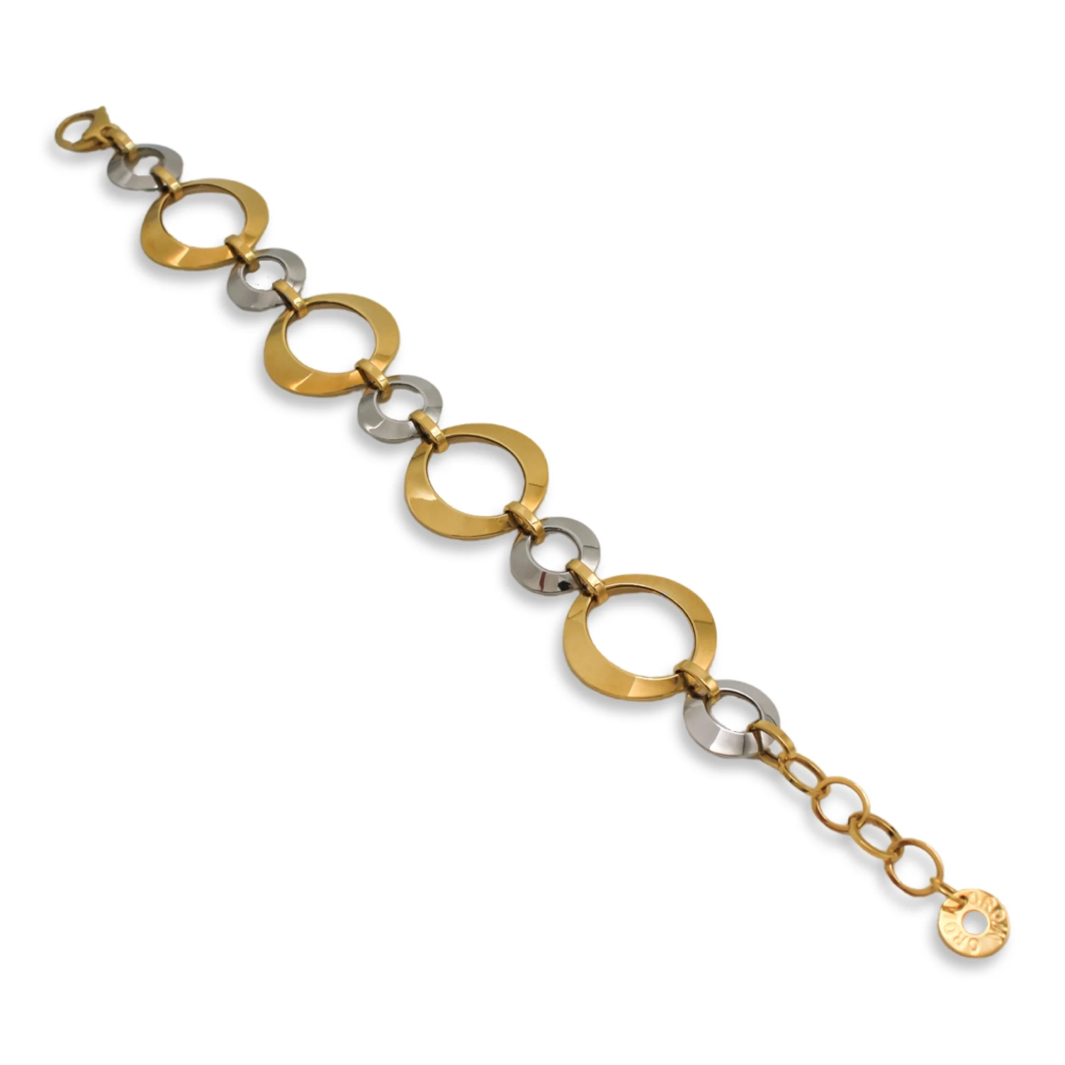 Women’s Fancy Two-Tone Bracelet In 18K Gold - Image 3